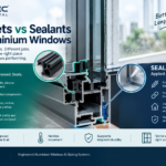 Comparison of gaskets and sealants used in aluminium window systems