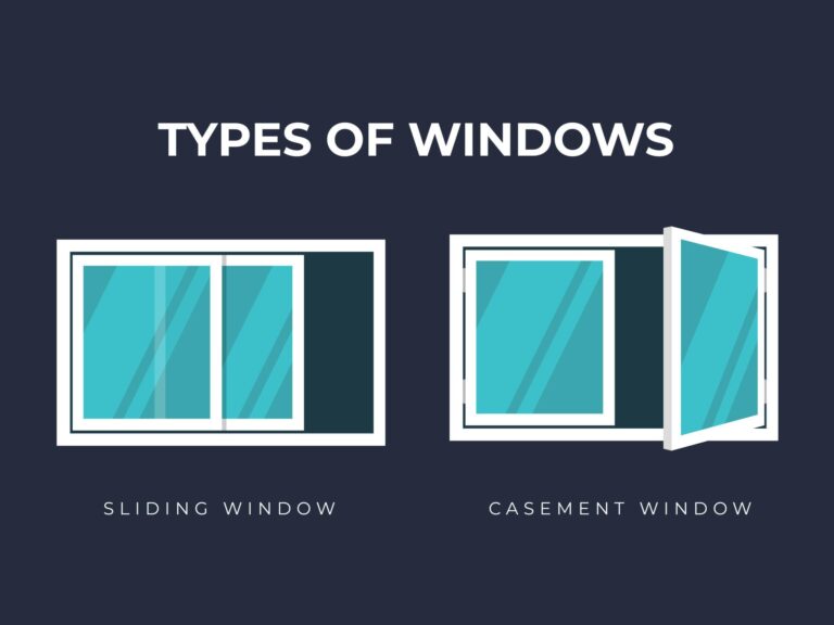 Comparison of aluminium sliding and casement windows in a modern home