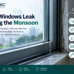 Aluminium window leaking during monsoon rain due to drainage and sealing issues